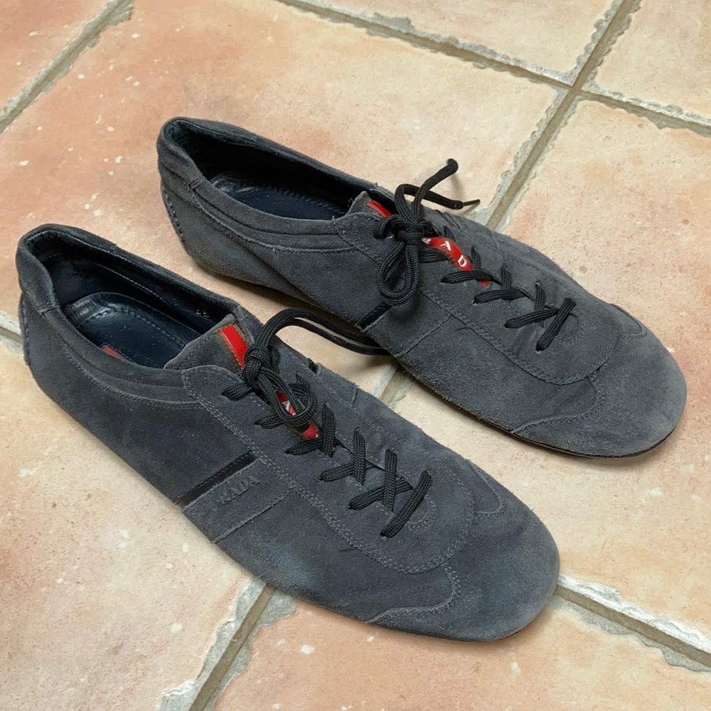 Prada dark grey sneakers